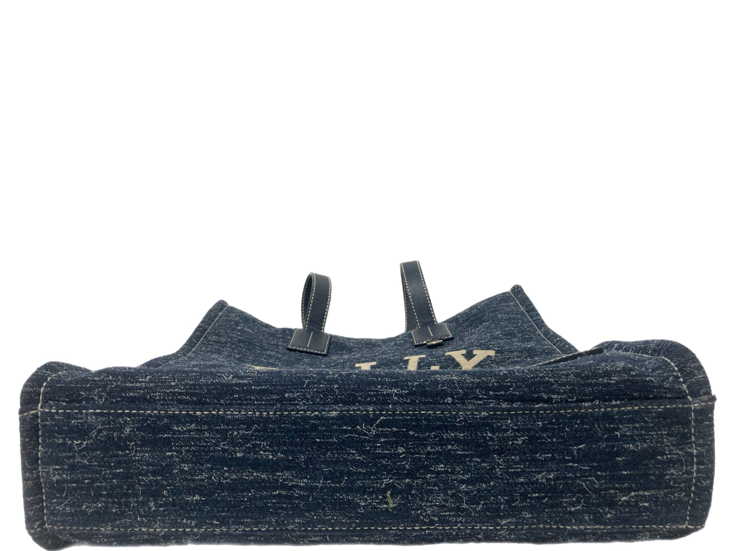 BALLY Denim Two Handle Tote, Navy