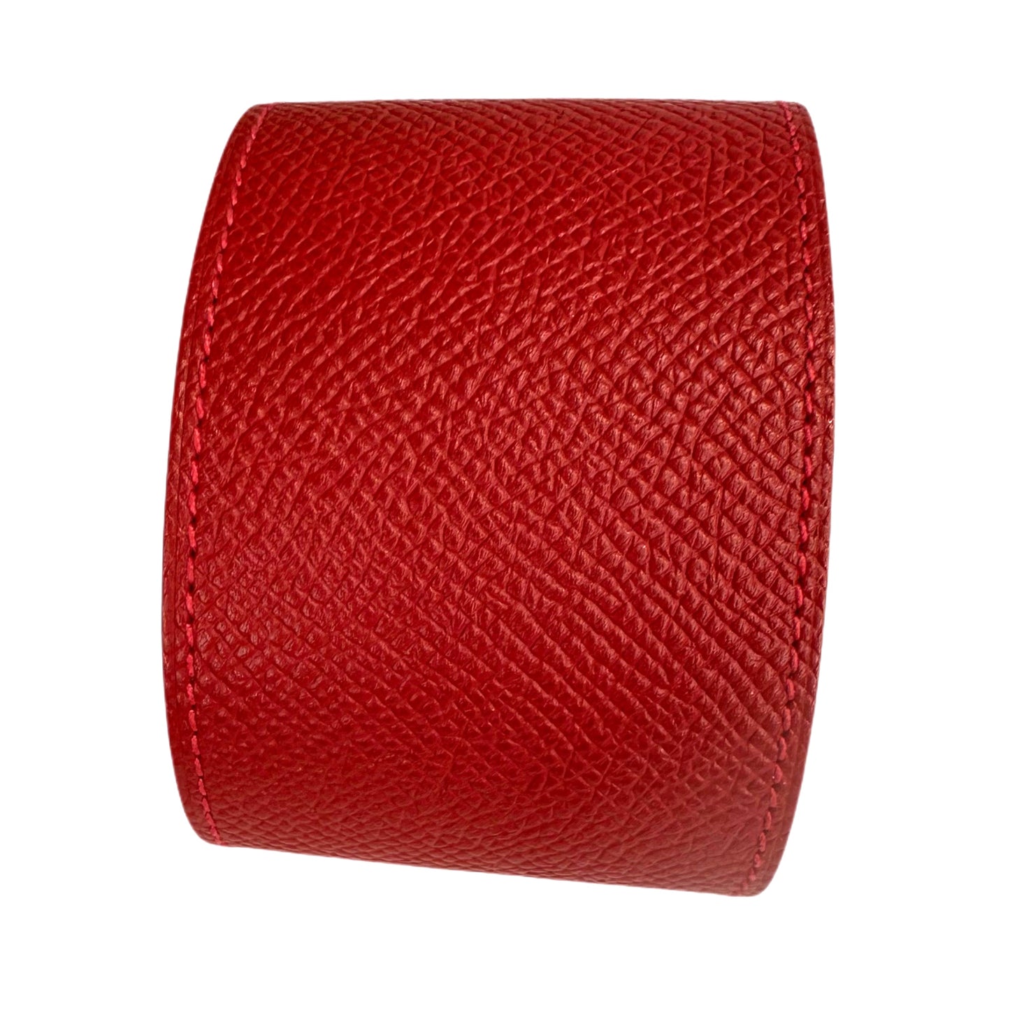 HERMES Extreme Leather Bracelet, Red
