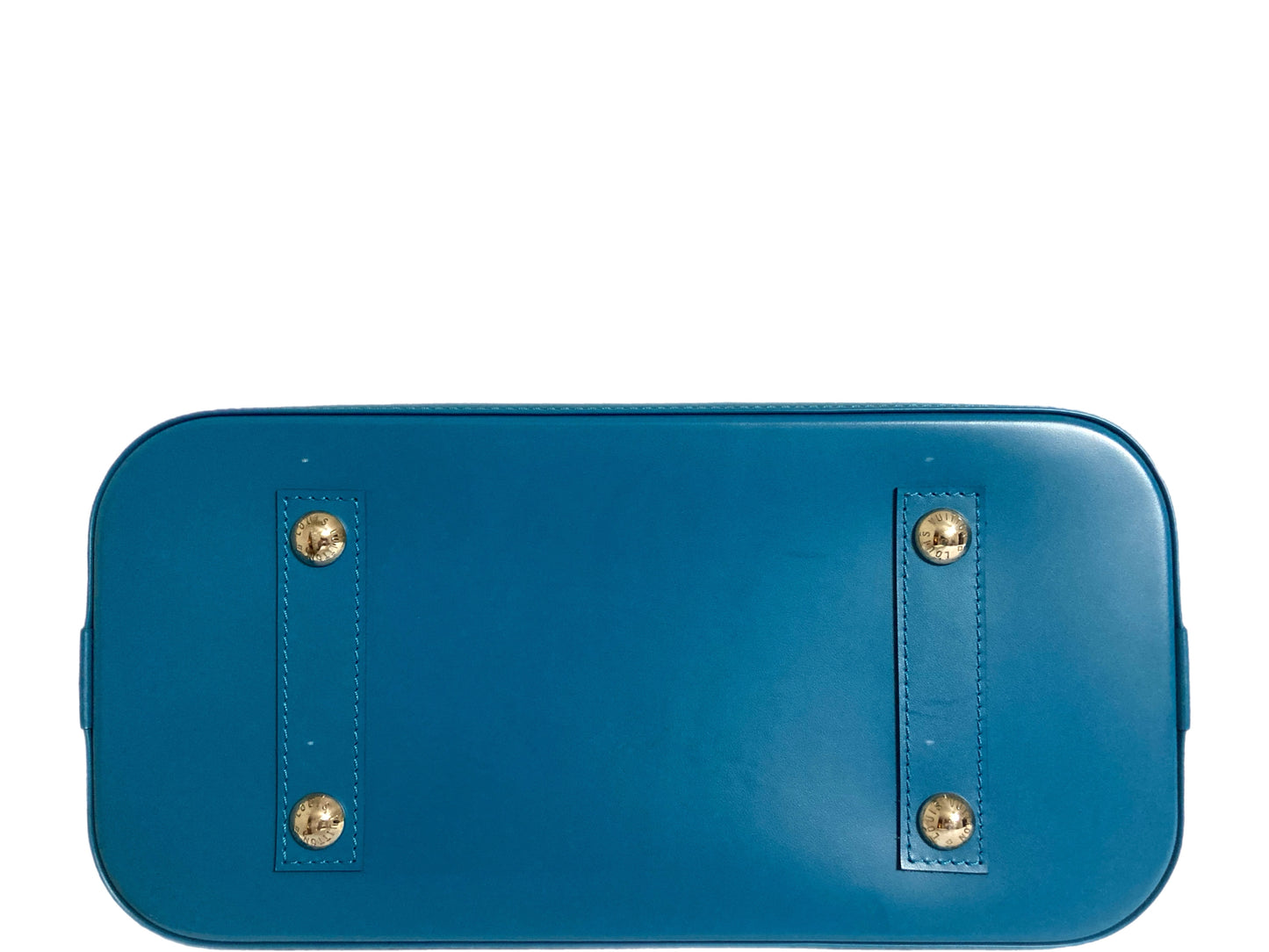 LOUIS VUITTON Epi Leather Alma Bag Turquoise