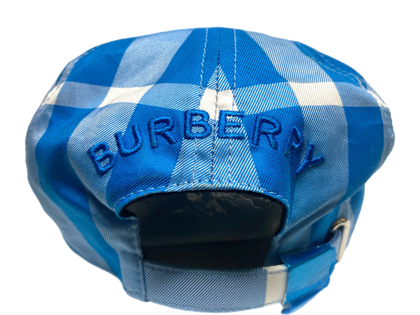 BURBERRY Plaid Women’s Baseball Hat Turquoise