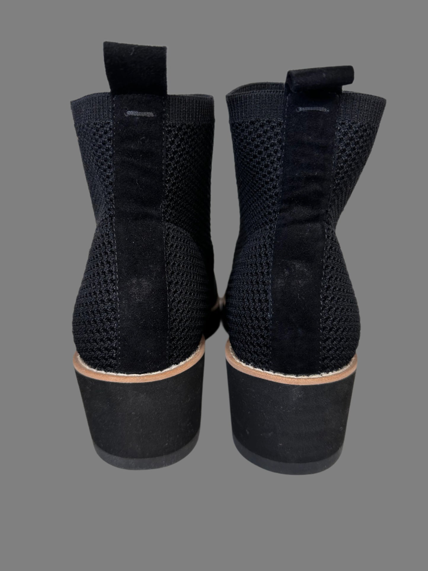 EILEEN FISHER Black Stretch Knit Bootie