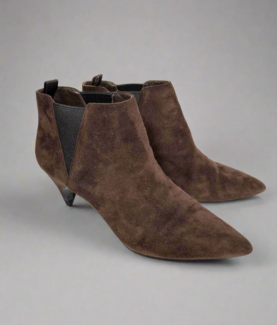 PRADA Brown Suede Bootie