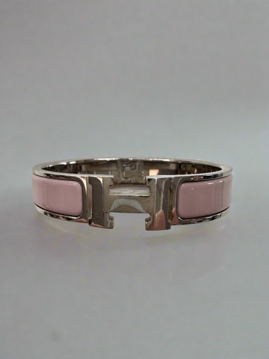 HERMÈS Palladium Clic H Bracelet