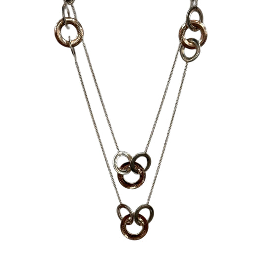 TIFFANY & CO. Sterling Silver Interlocking Circle Necklace