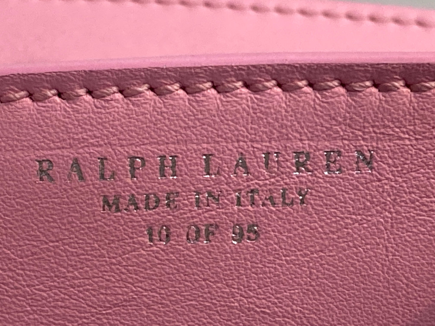 RALPH LAUREN Leather Ricky Bag Pink