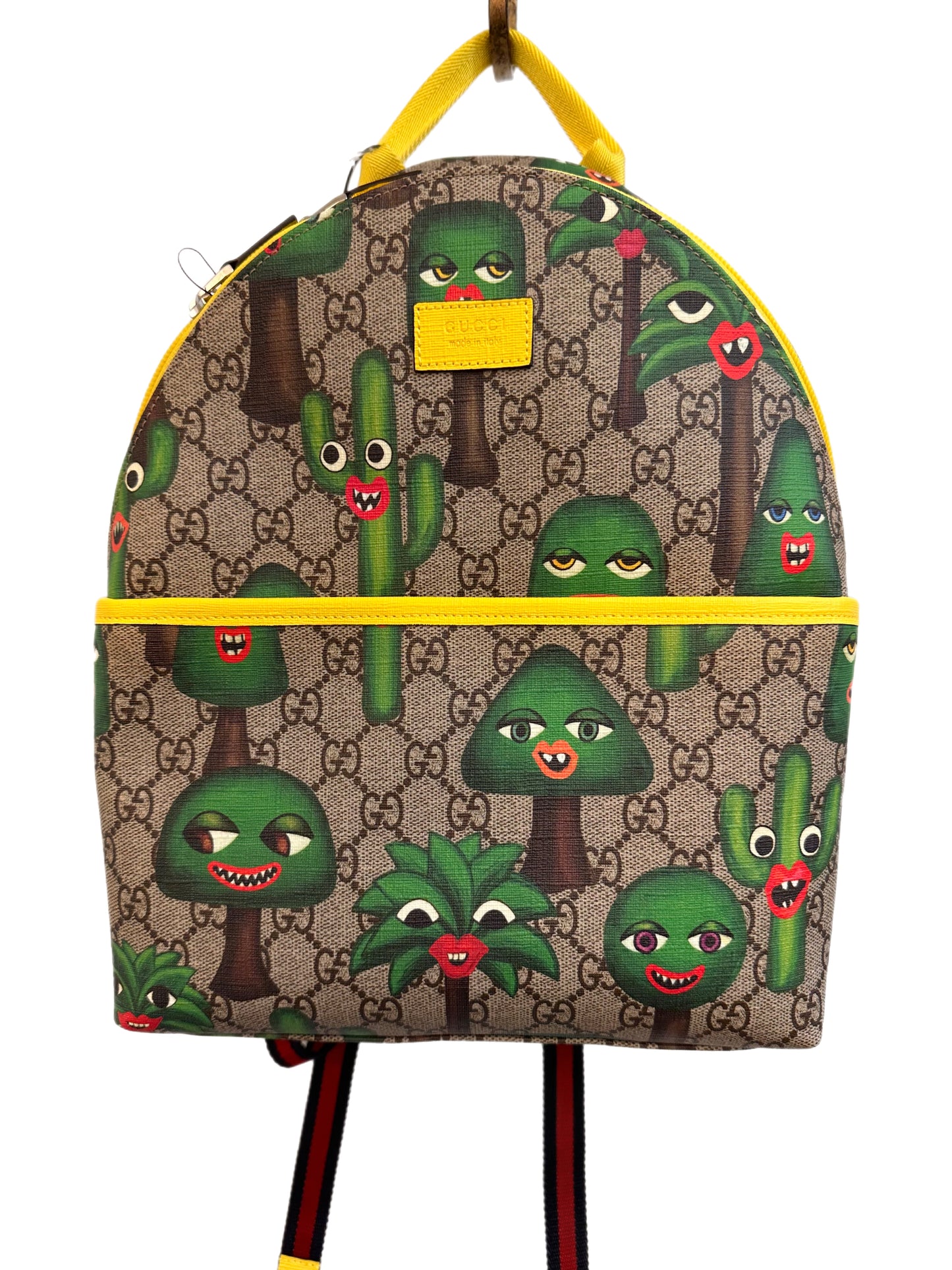 GUCCI Monogram Smiling Tree Children's Backpack Multi-Color