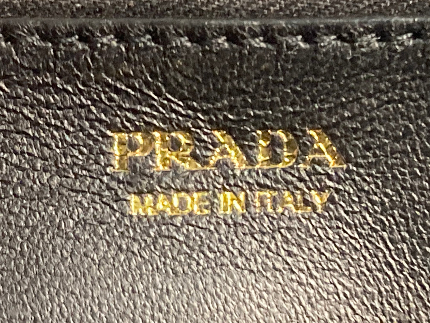 PRADA Leather Diagramme Crossbody Black