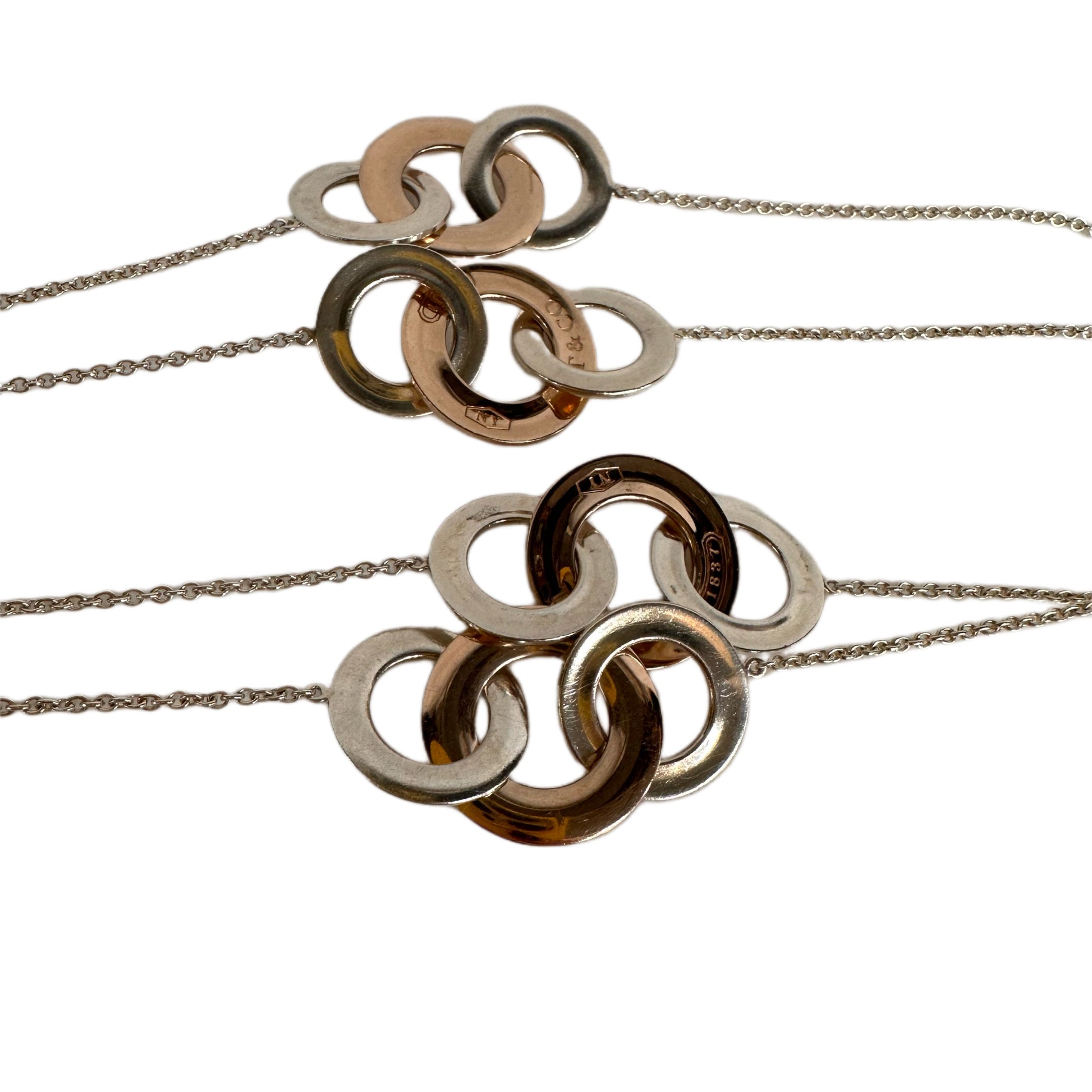 Adornia Interlocking Circles Necklace silver – ADORNIA