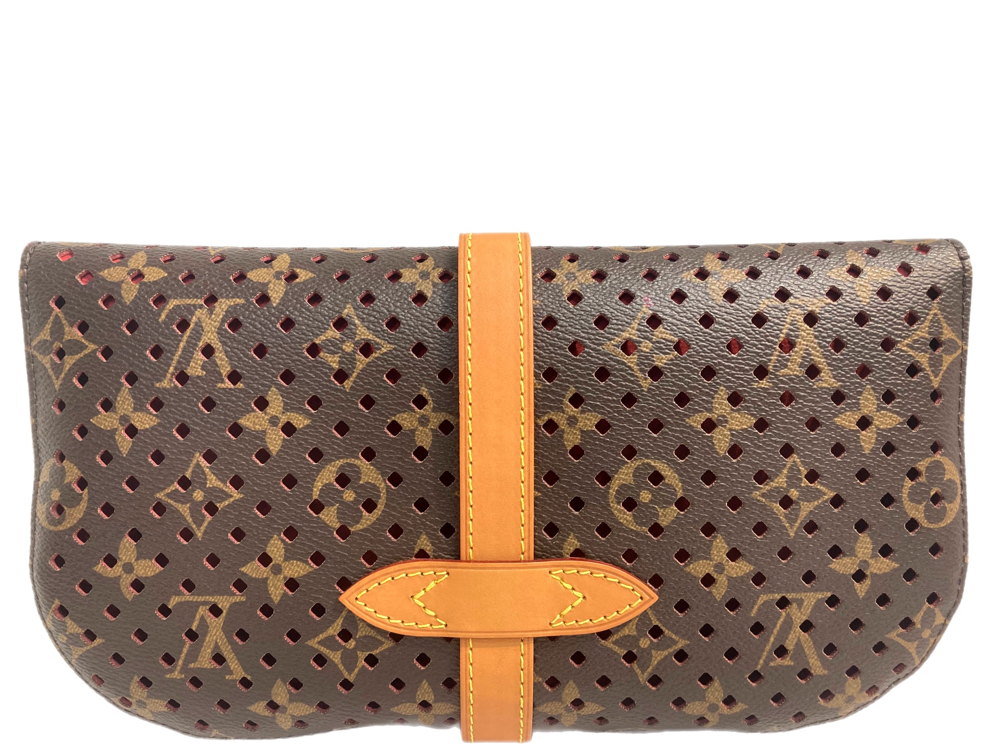 Louis Vuitton Saumur Perforated Clutch Bag