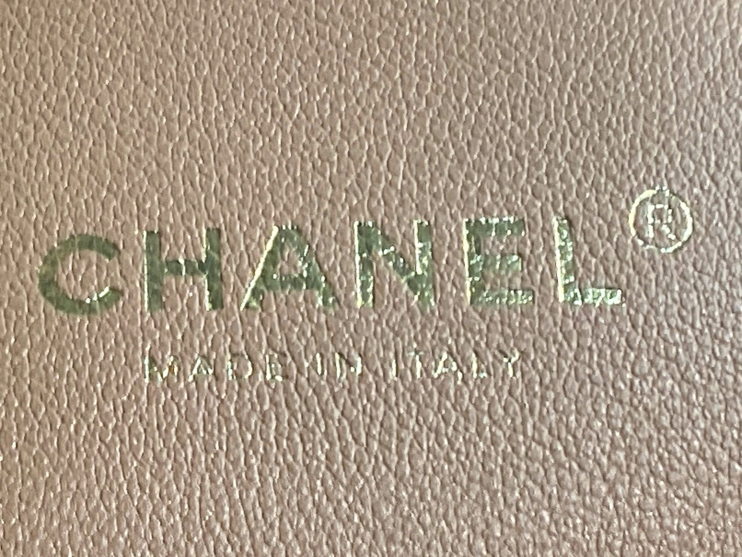 Chanel Leather Shopper Tote Beige
