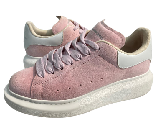 ALEXANDER McQUEEN Suede Oversize Sneakers Pink Size 39.5