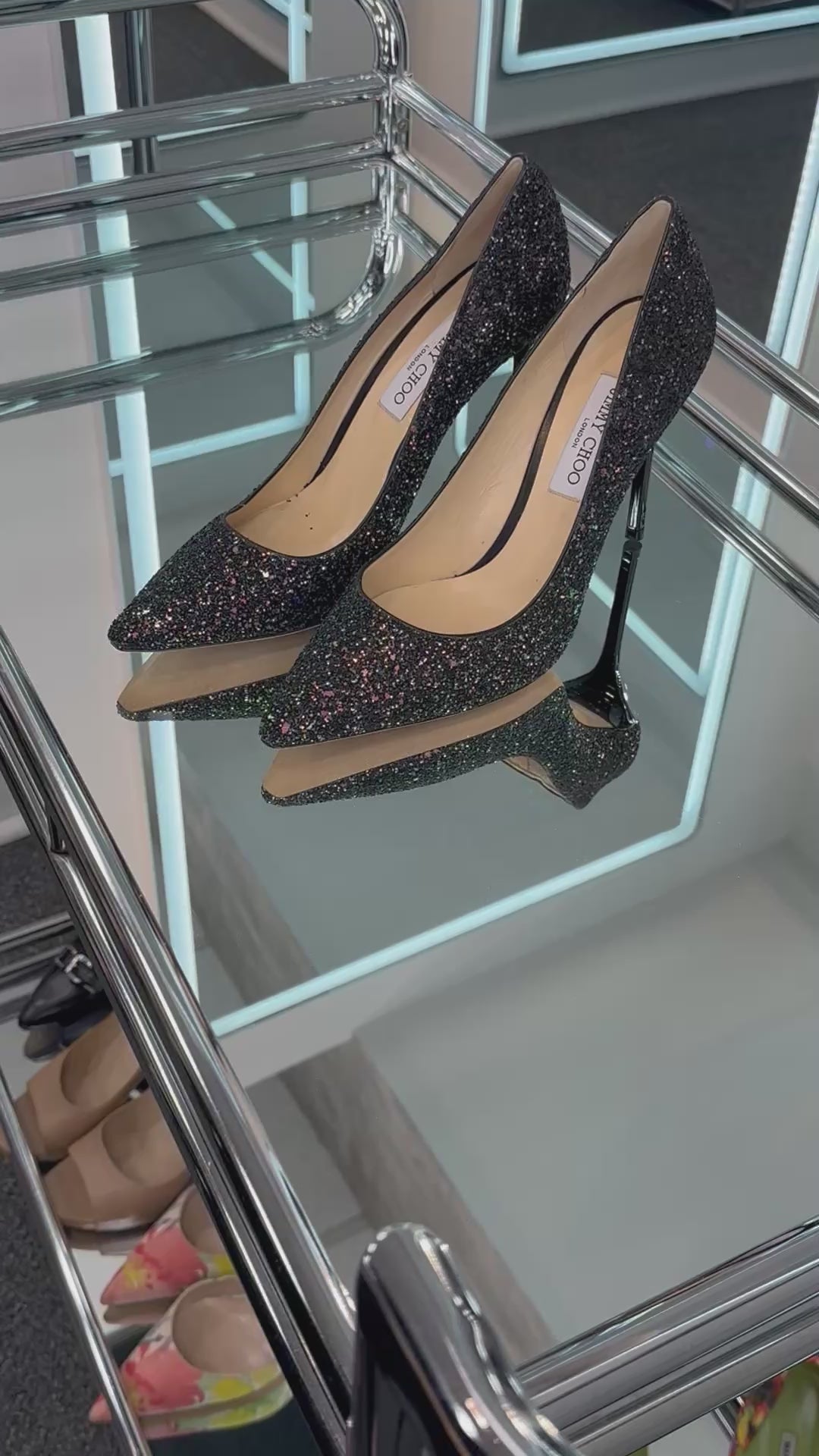 Jimmy Choo Glitter Pumps – Past & Present Boutique