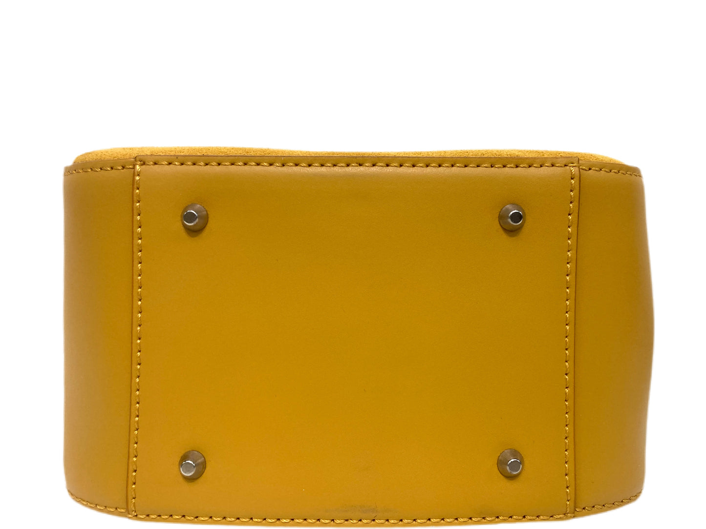 NICO GIANI Leather Top Handle Handbag Yellow