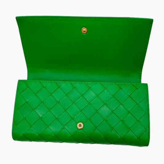 BOTTEGA VENETA Long Flap Intrecciato Wallet
