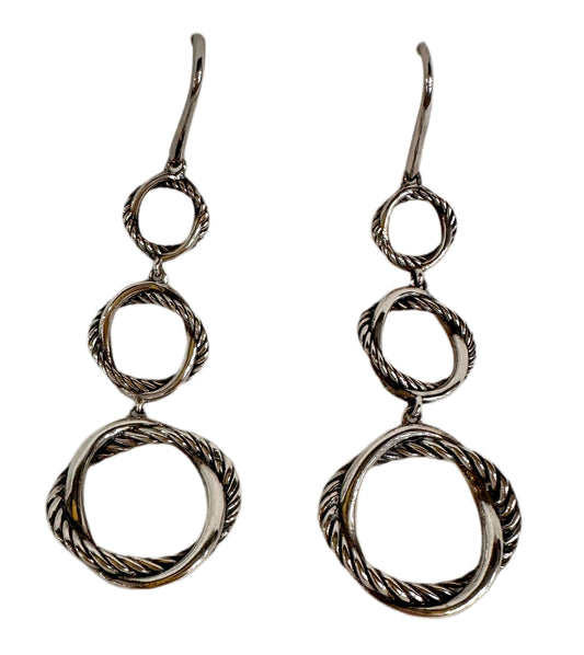 DAVID YURMAN Triple Infinity Drop Earrings