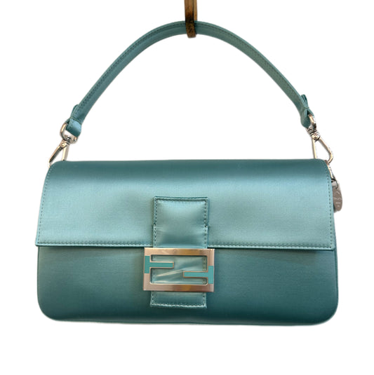 FENDI/TIFFANY Silk Baguette Turquoise