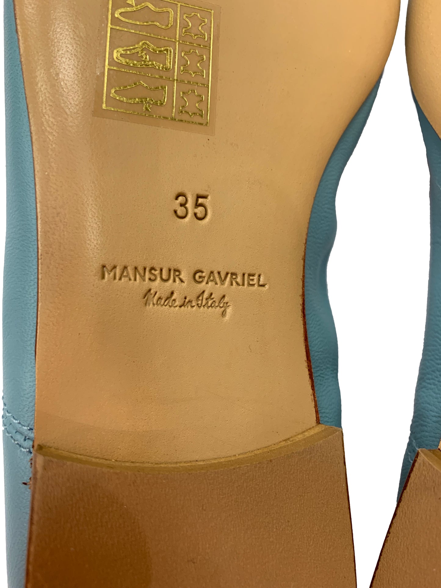 MANSUR GAVRIEL Flats Light Blue Size 35