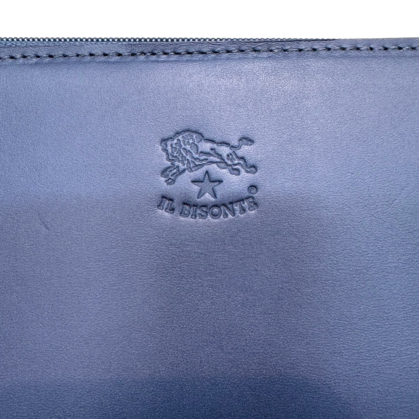 IL BISONTE Continental Wallet Slate Blue