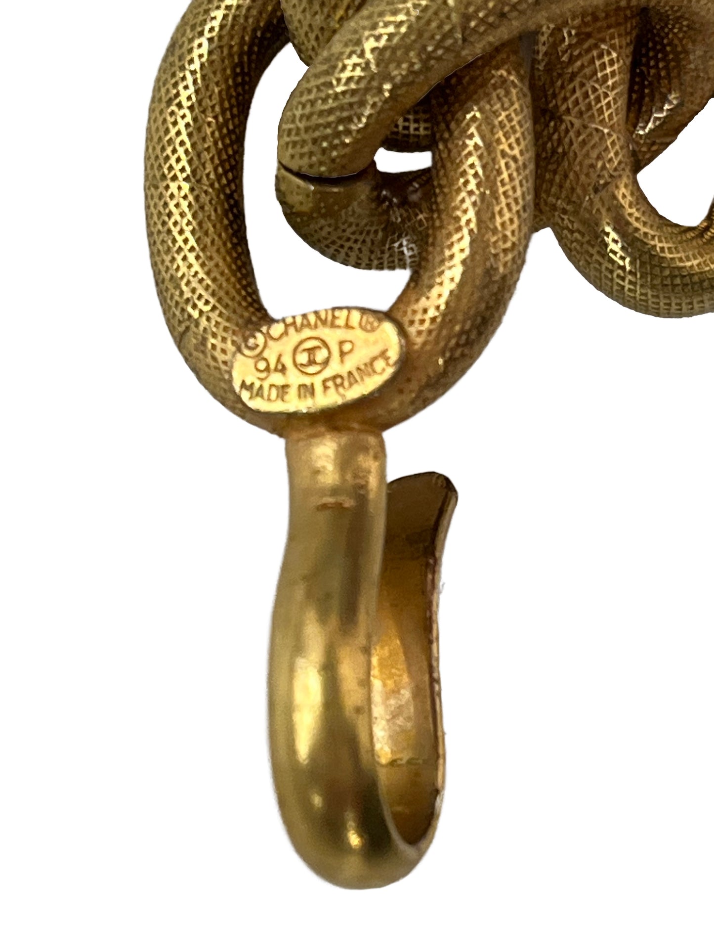 CHANEL Metal Link Waist Belt Gold