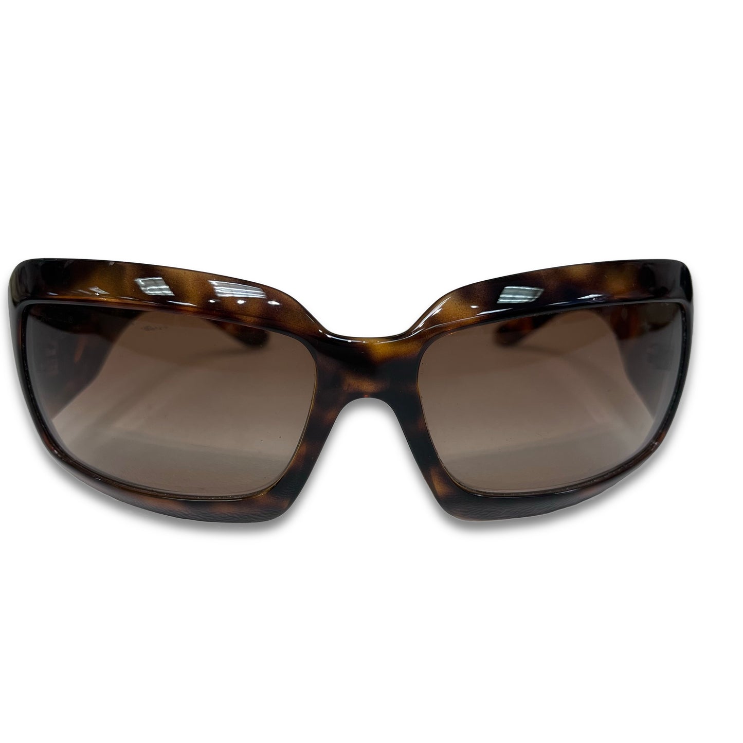 CHANEL Wrap Style Brown Sunglasses