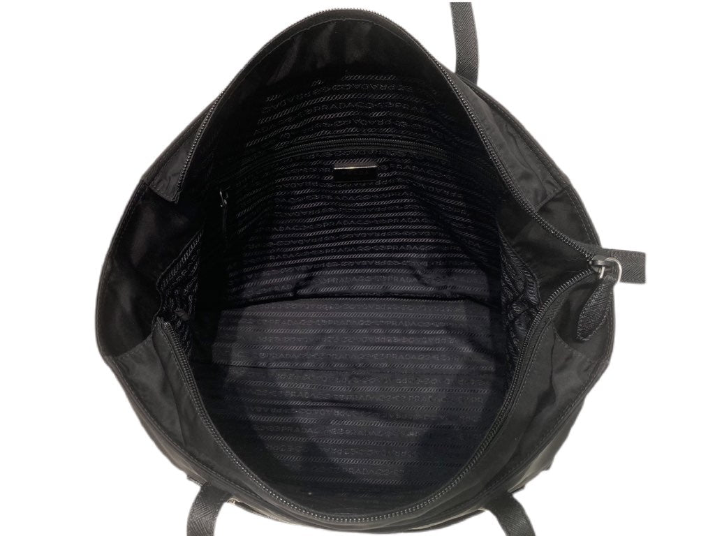 PRADA Tessuto Nylon Tote Bag Black