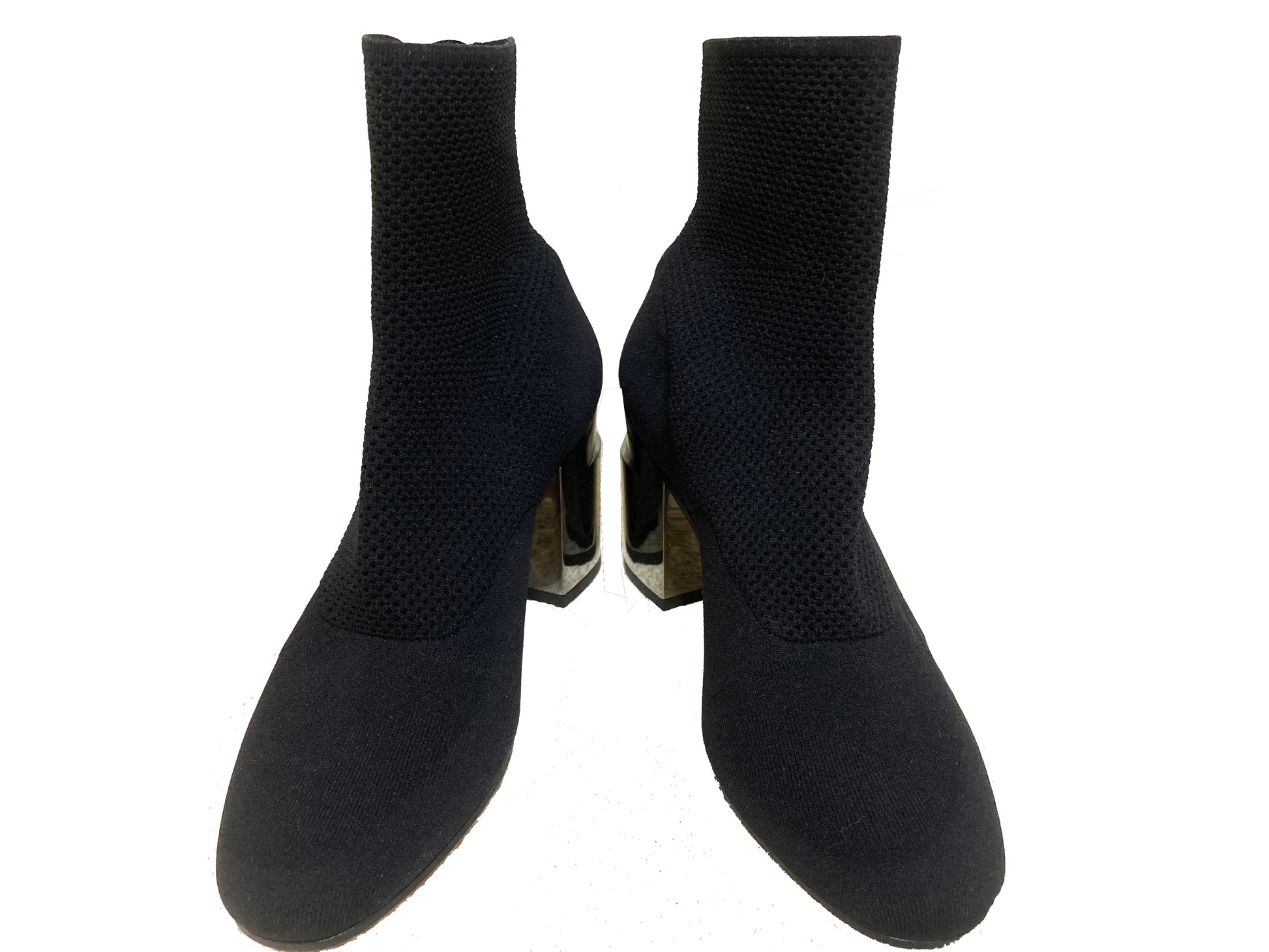 CLERGERIE PARIS "Keane" Sock Bootie Black Size 37