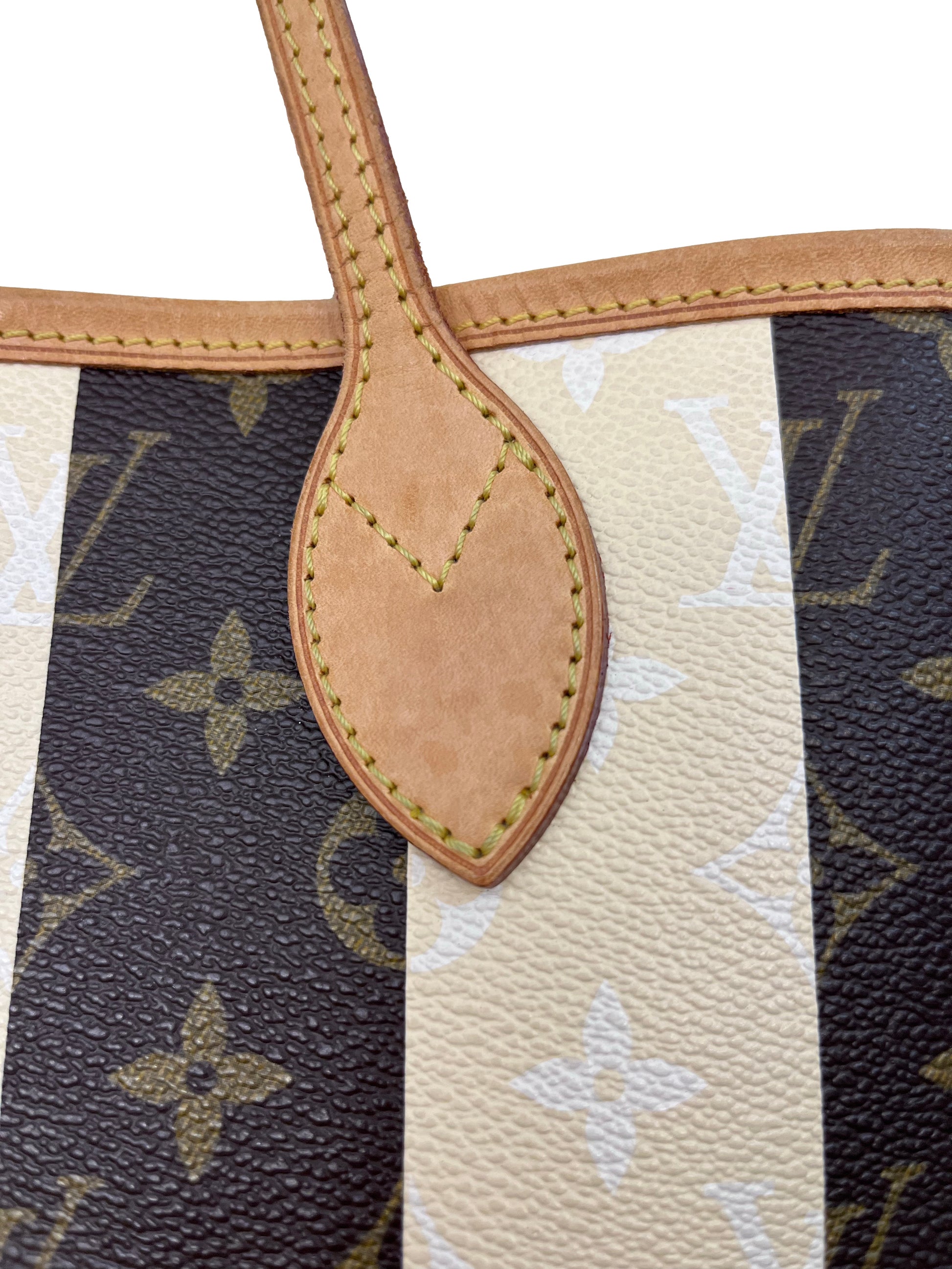 LOUIS VUITTON Limited Edition Monogram Rayures Neverfull MM Tote