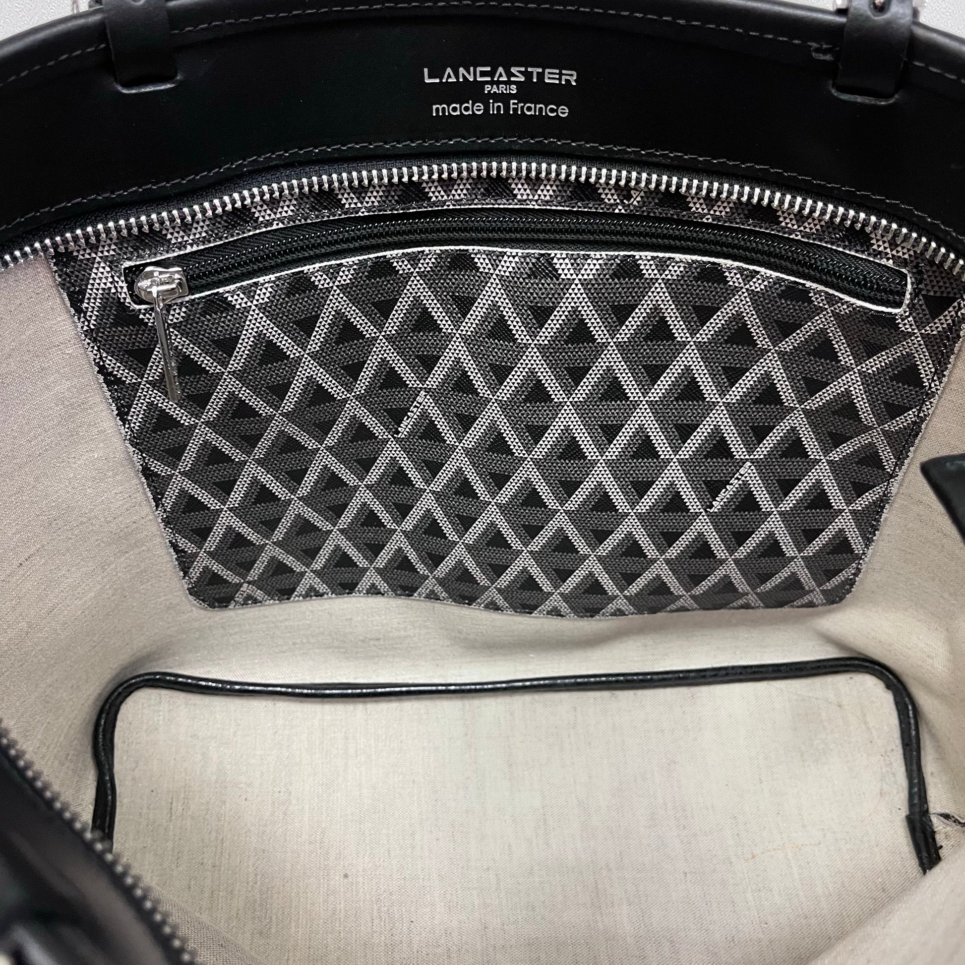 Bolso Shopper Lancaster Ikon Unisex Adulto - Color Noir, Ideal Para El Día A Día
