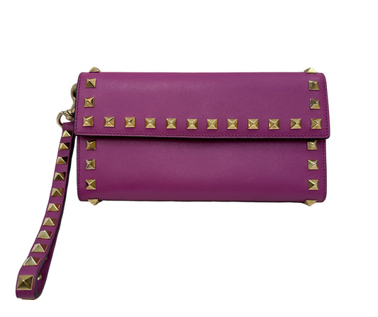 VALENTINO Rockstud Leather Wallet