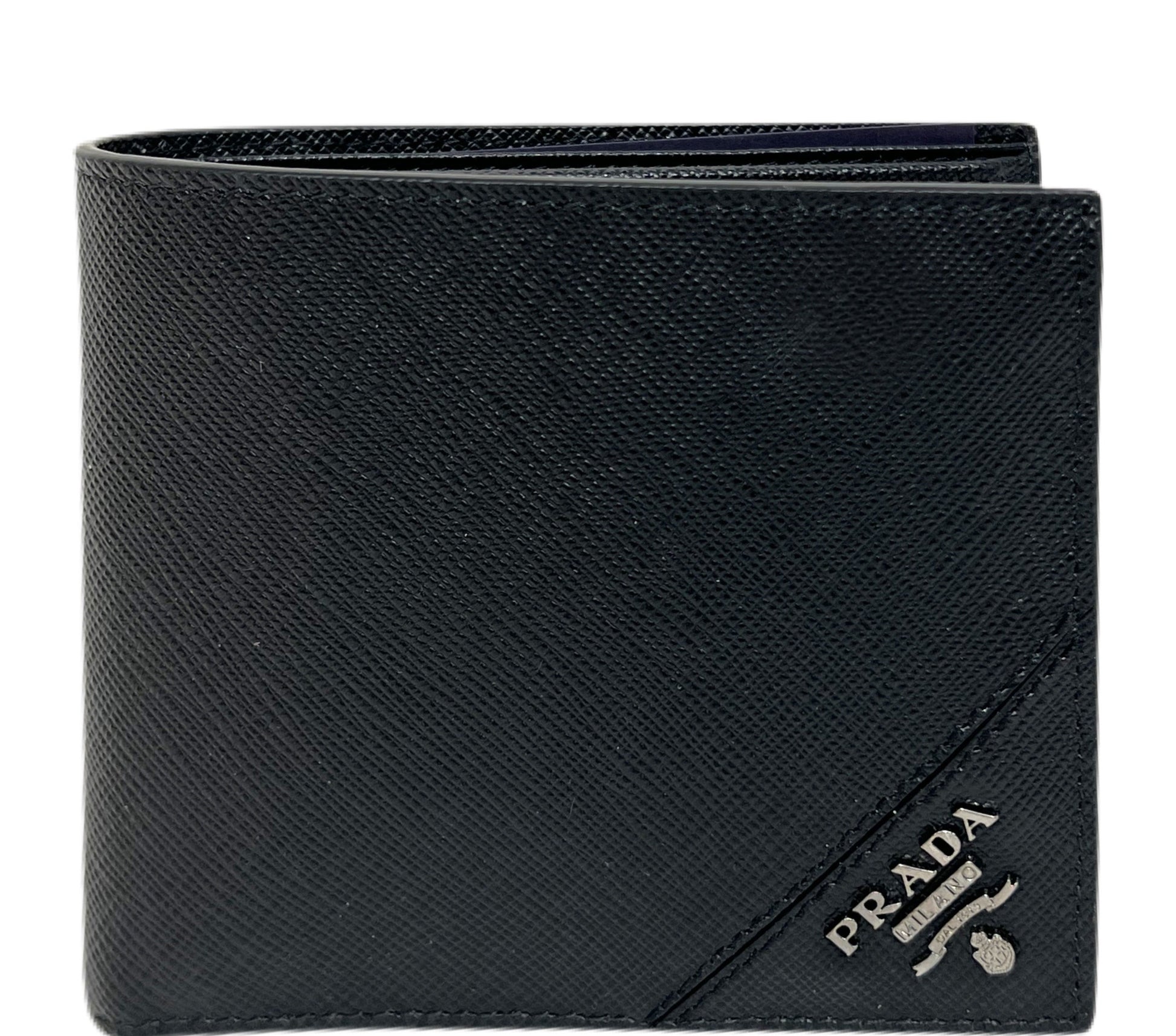 FINAL PRICE - Prada Saffiano Leather Wallet for Men - Black