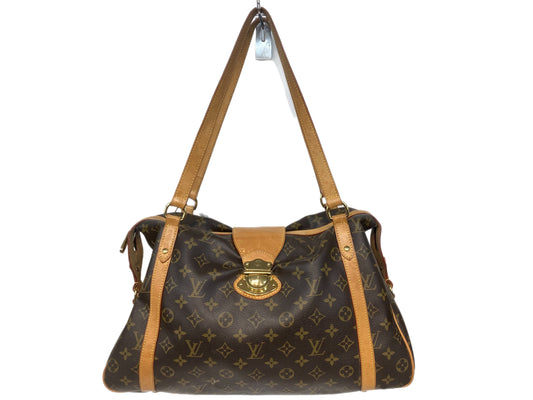 LOUIS VUITTON Canvas Monogram Stresa GM Brown