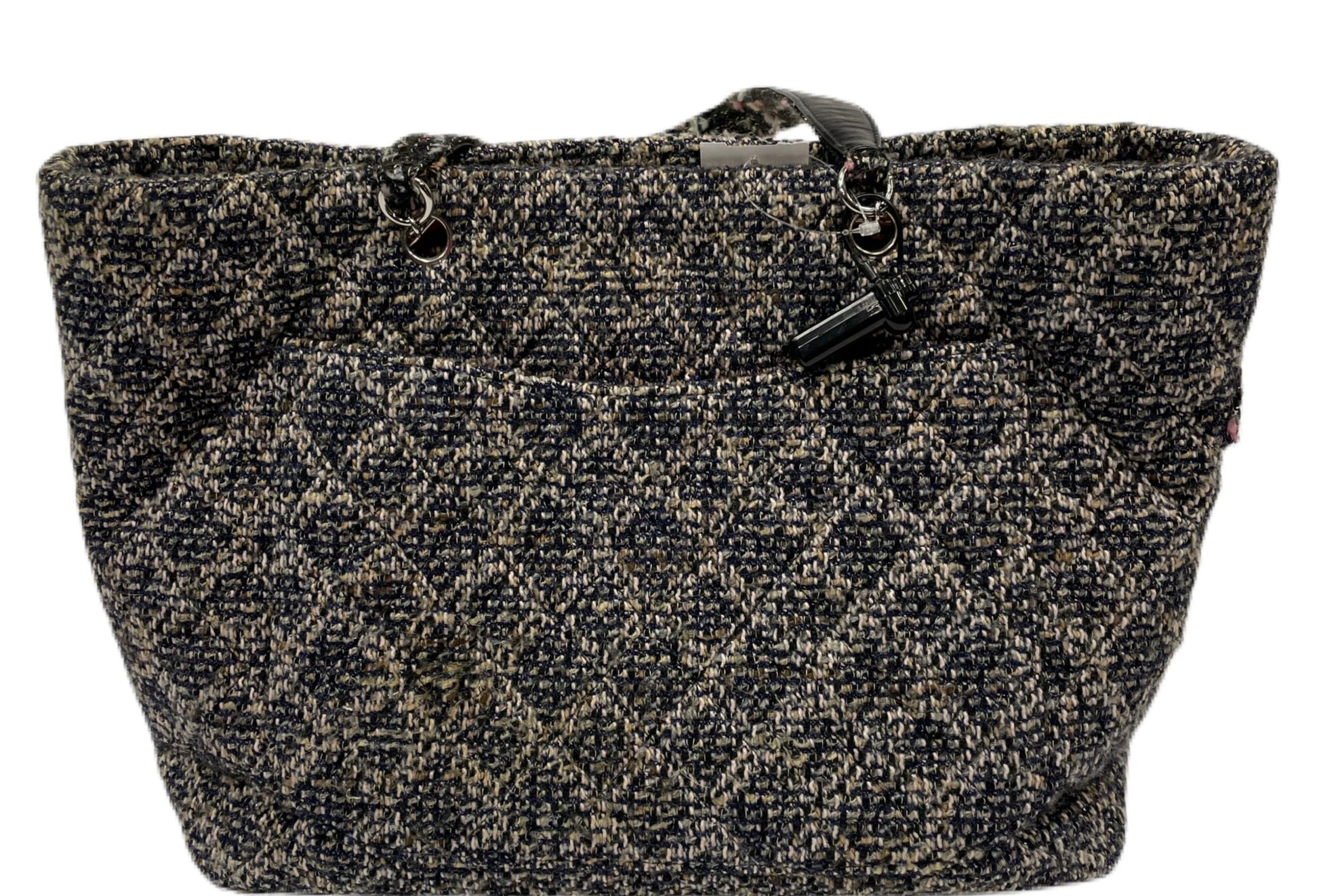 Chanel Multicolor Quilted Tweed Cambon Tote