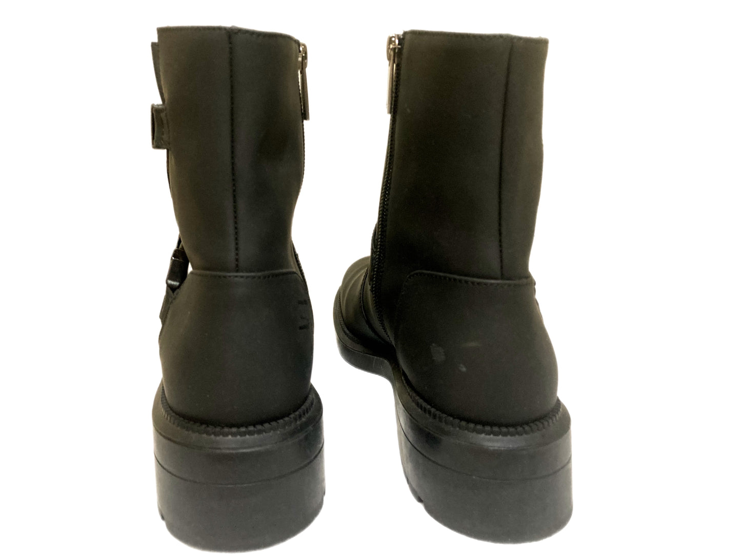 AQUATALIA Leather Lillie Short Boots Black Size 8