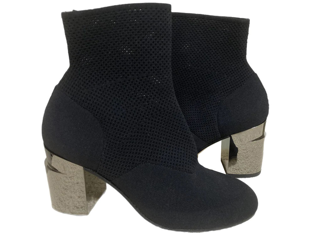 CLERGERIE PARIS "Keane" Sock Bootie Black Size 37