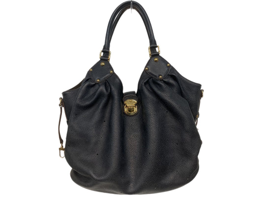 LOUIS VUITTON Leather Perforated Mahina Tote Black