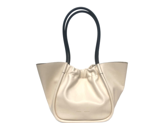 PROENZA SCHOULER Leather Ruched Shoulder Bag Ivory