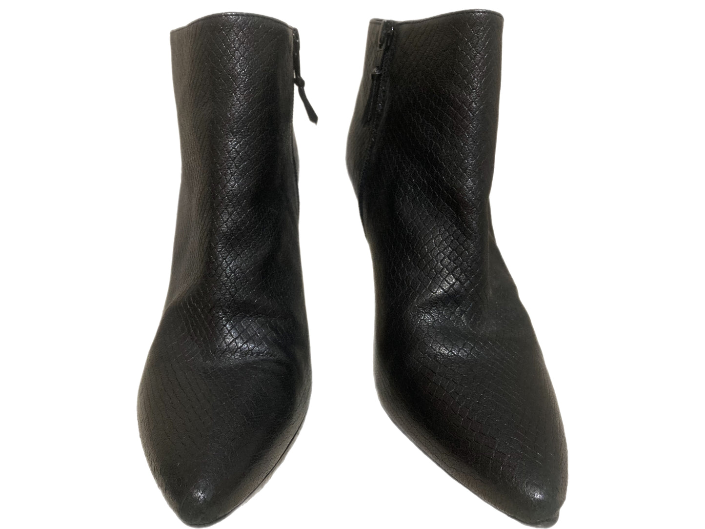 STUART WEITZMAN Leather Ankle Booties Black Size 9