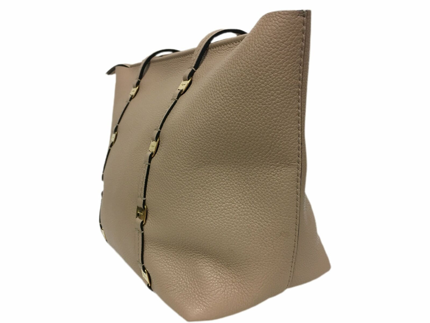 SALVATORE FERRAGAMO Leather Top Handle Handbag Tan